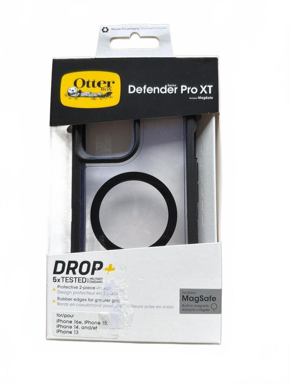 OtterBox Defender Pro XT MagSafe Case for iPhone 16, 15, 14, and 13 Clear NEW